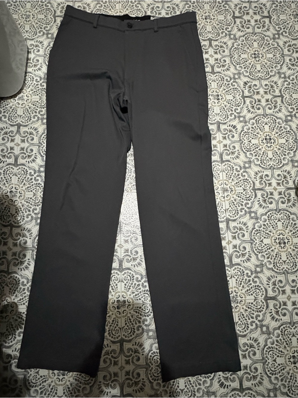 Men's Greg Norman Black Dress Pants - Classic Straight Fit 34x32